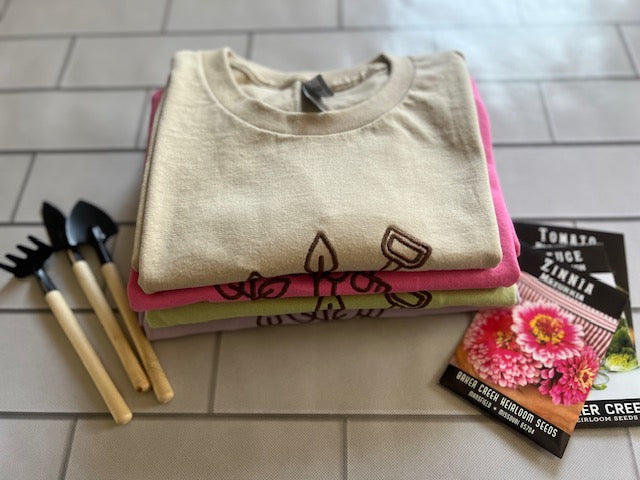 EMBROIDERED TEE- GET DIRTY