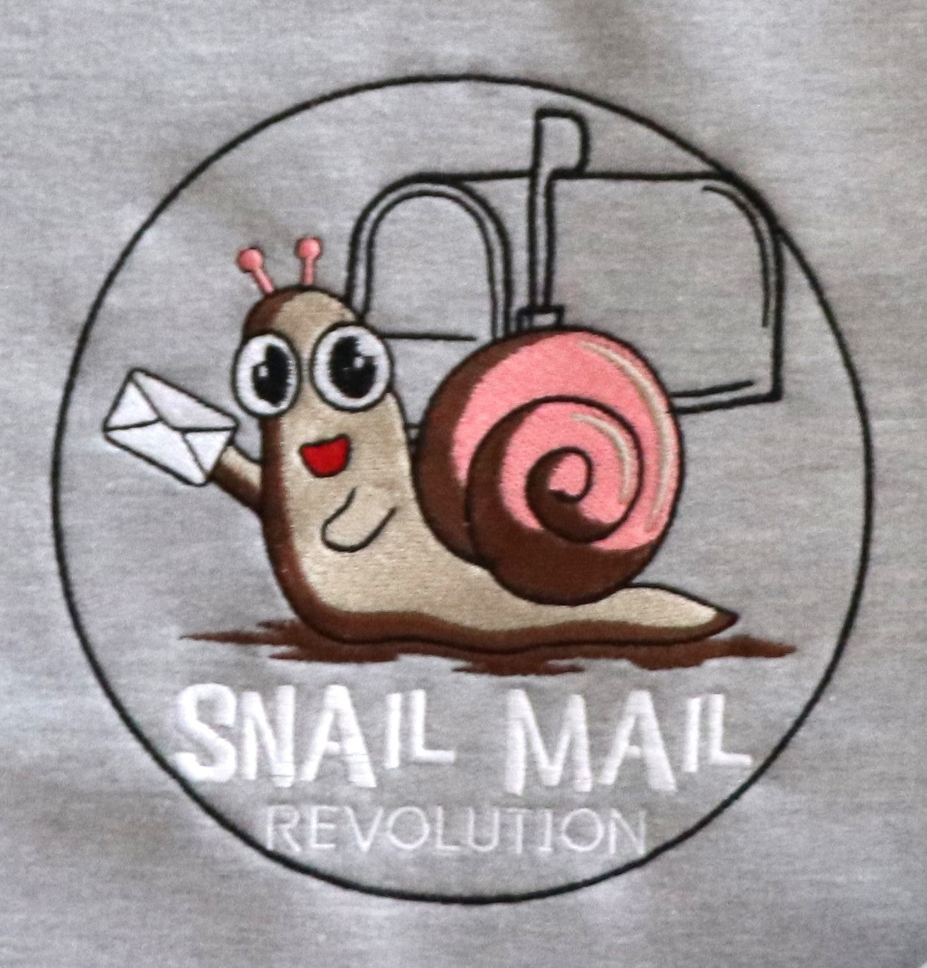 EMBROIDERED SWEATSHIRT- SNAIL MAIL REVOLUTION