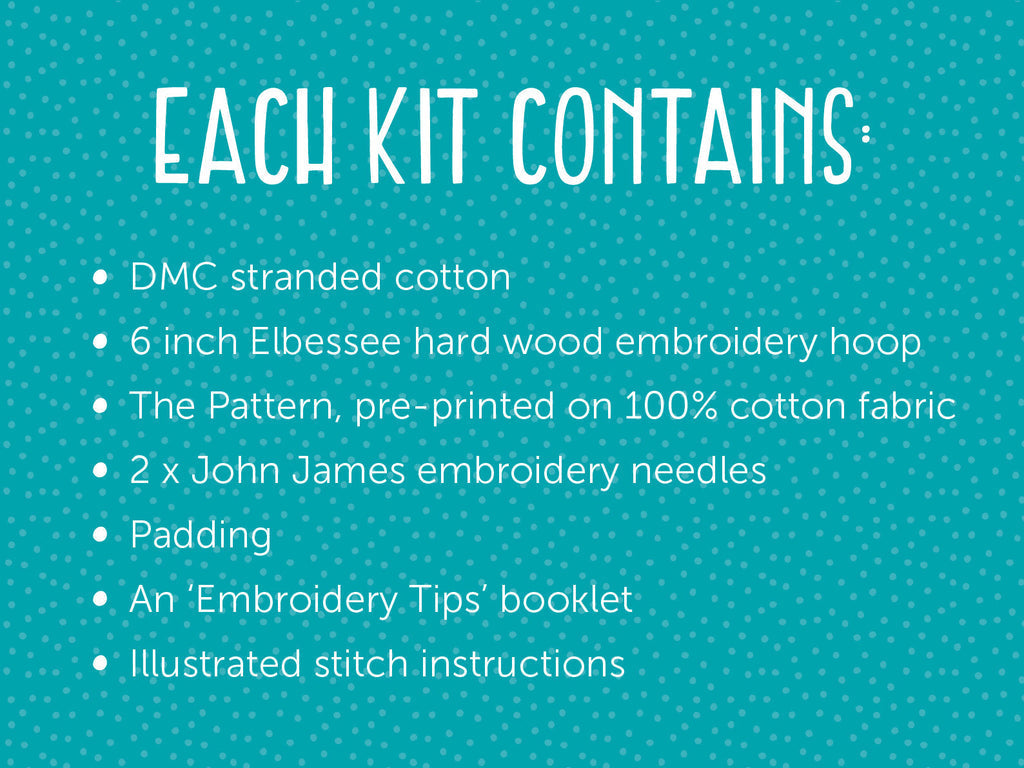 FLORAL SHADOWS EMBROIDERY KIT