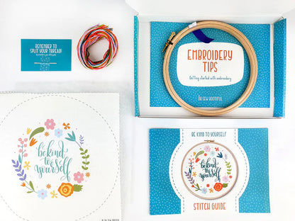 BE KIND TO YOURSELF EMBROIDERY KIT by Oh Sew Bootiful