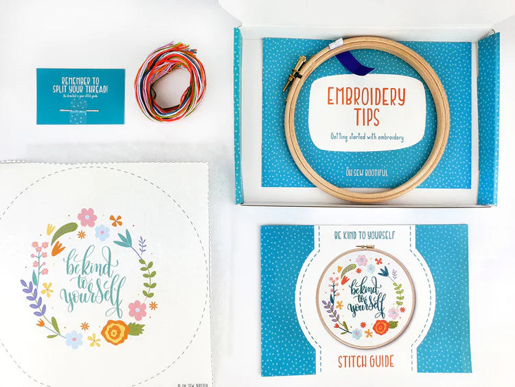 BE KIND TO YOURSELF EMBROIDERY KIT by Oh Sew Bootiful