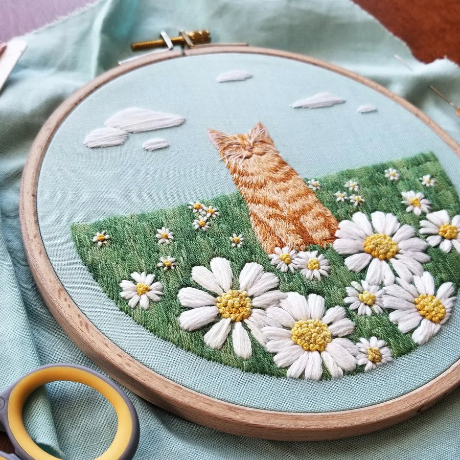 CAT EMBROIDERY KIT