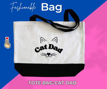 TOTE BAG-CAT DAD