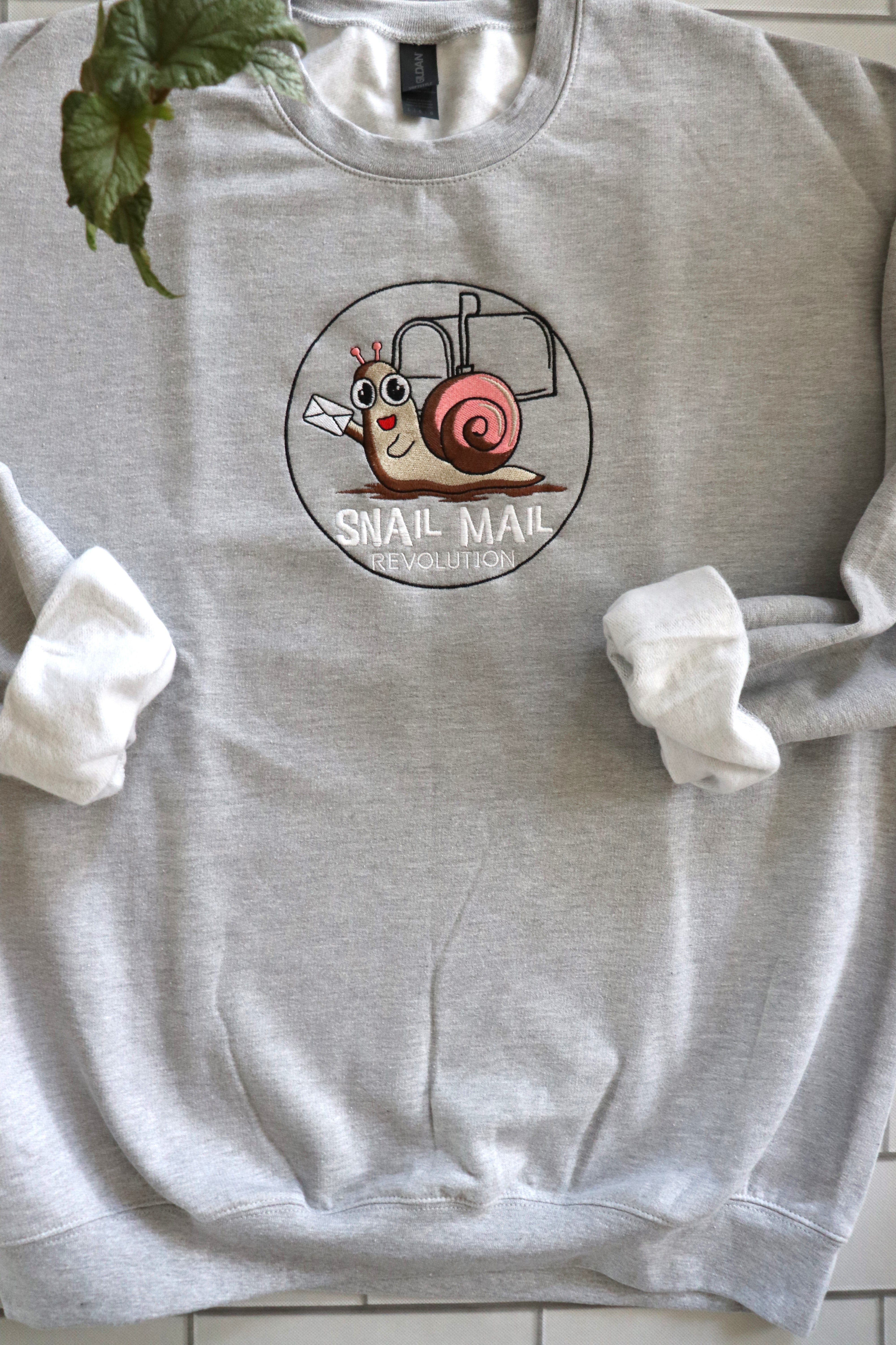 EMBROIDERED SWEATSHIRT- SNAIL MAIL REVOLUTION