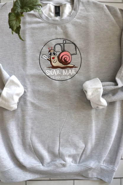 EMBROIDERED SWEATSHIRT- SNAIL MAIL REVOLUTION