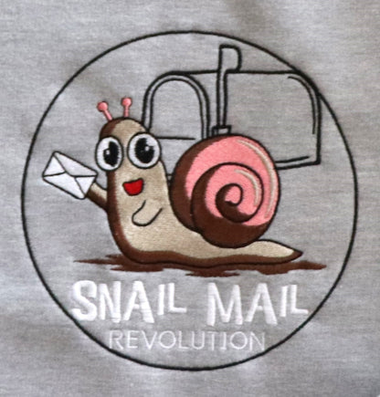 EMBROIDERED SWEATSHIRT- SNAIL MAIL REVOLUTION