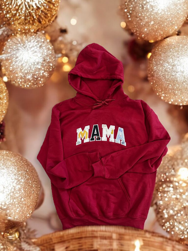 CUSTOM APPLIQUE MAMA SWEATSHIRT