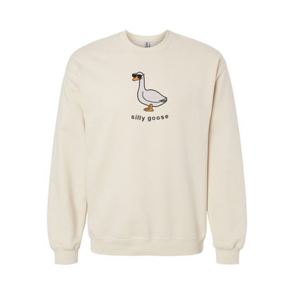 EMBROIDERED SWEATSHIRT- SILLY GOOSE