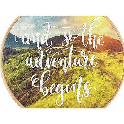 ADVENTURE BEGINS EMBROIDERY KIT
