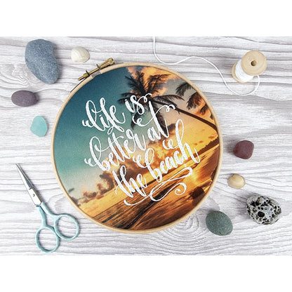 AT THE BEACH EMBROIDERY KIT