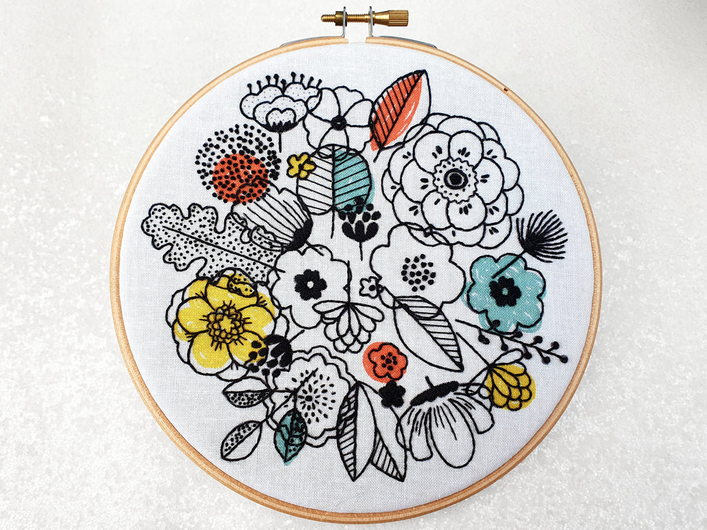 FLORAL SHADOWS EMBROIDERY KIT