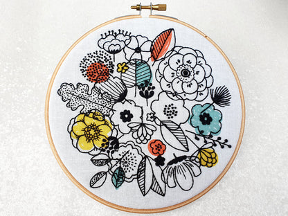 FLORAL SHADOWS EMBROIDERY KIT