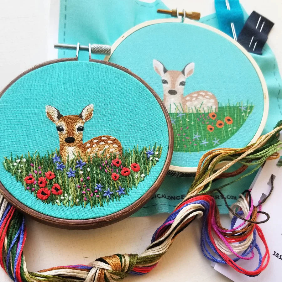 DEER EMBROIDERY KIT