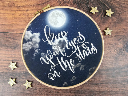 KEEP YOUR EYES ON THE STARS EMBROIDERY FABRIC PACK