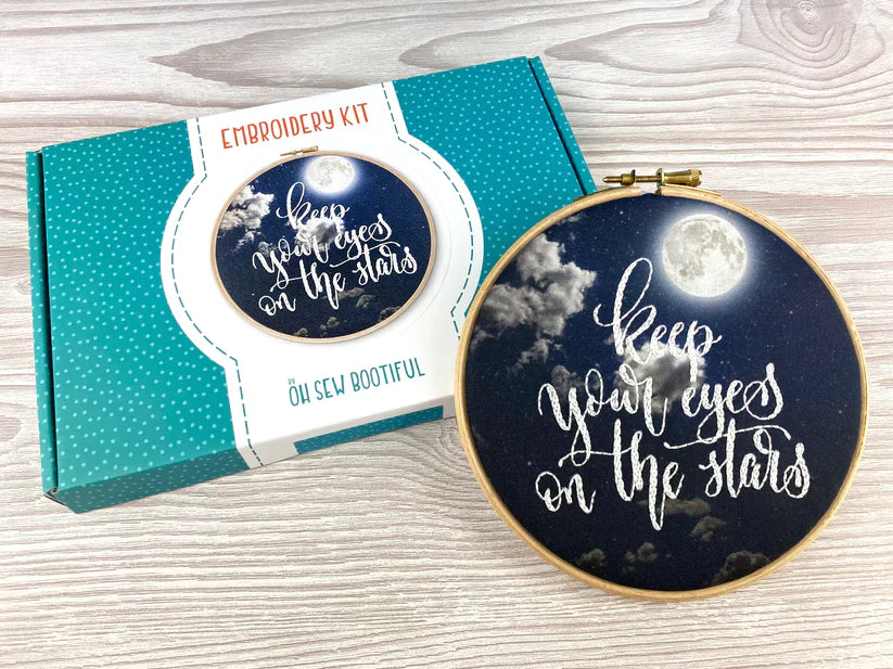 KEEP YOUR EYES ON THE STARS EMBROIDERY KIT