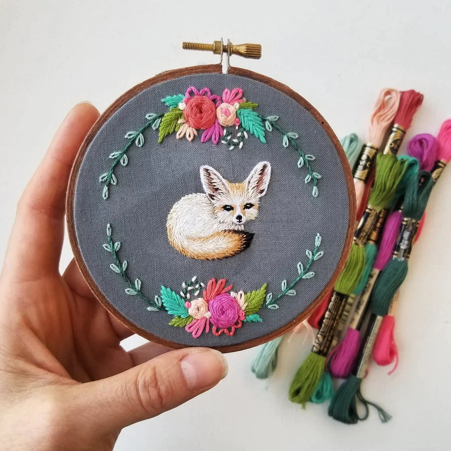 FENNEC FOX EMBROIDERY KIT