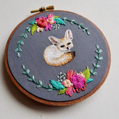 FENNEC FOX EMBROIDERY KIT