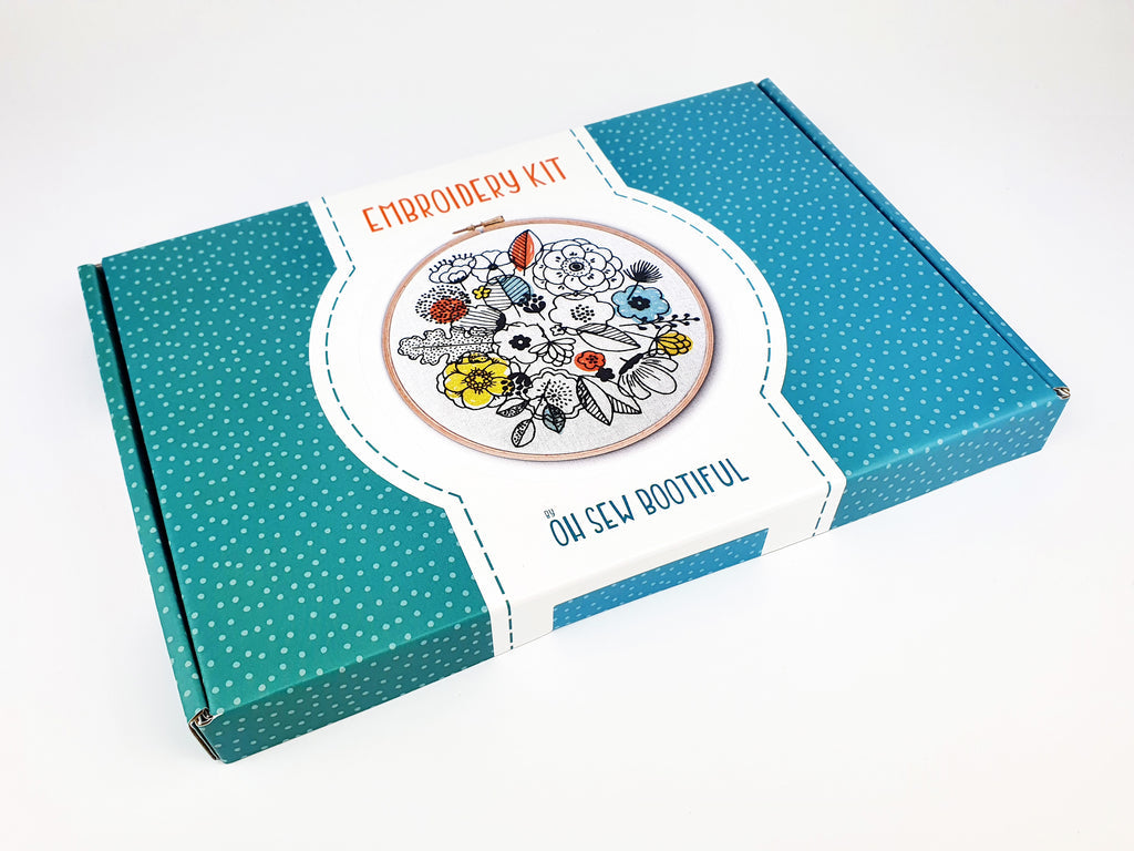 FLORAL SHADOWS EMBROIDERY KIT