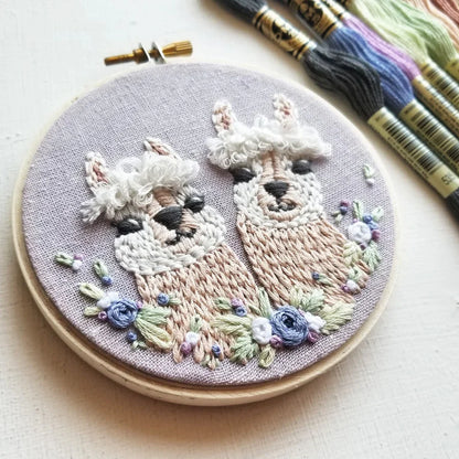 LLAMA EMBROIDERY KIT