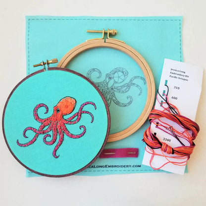 OCTOPUS EMBROIDERY KIT