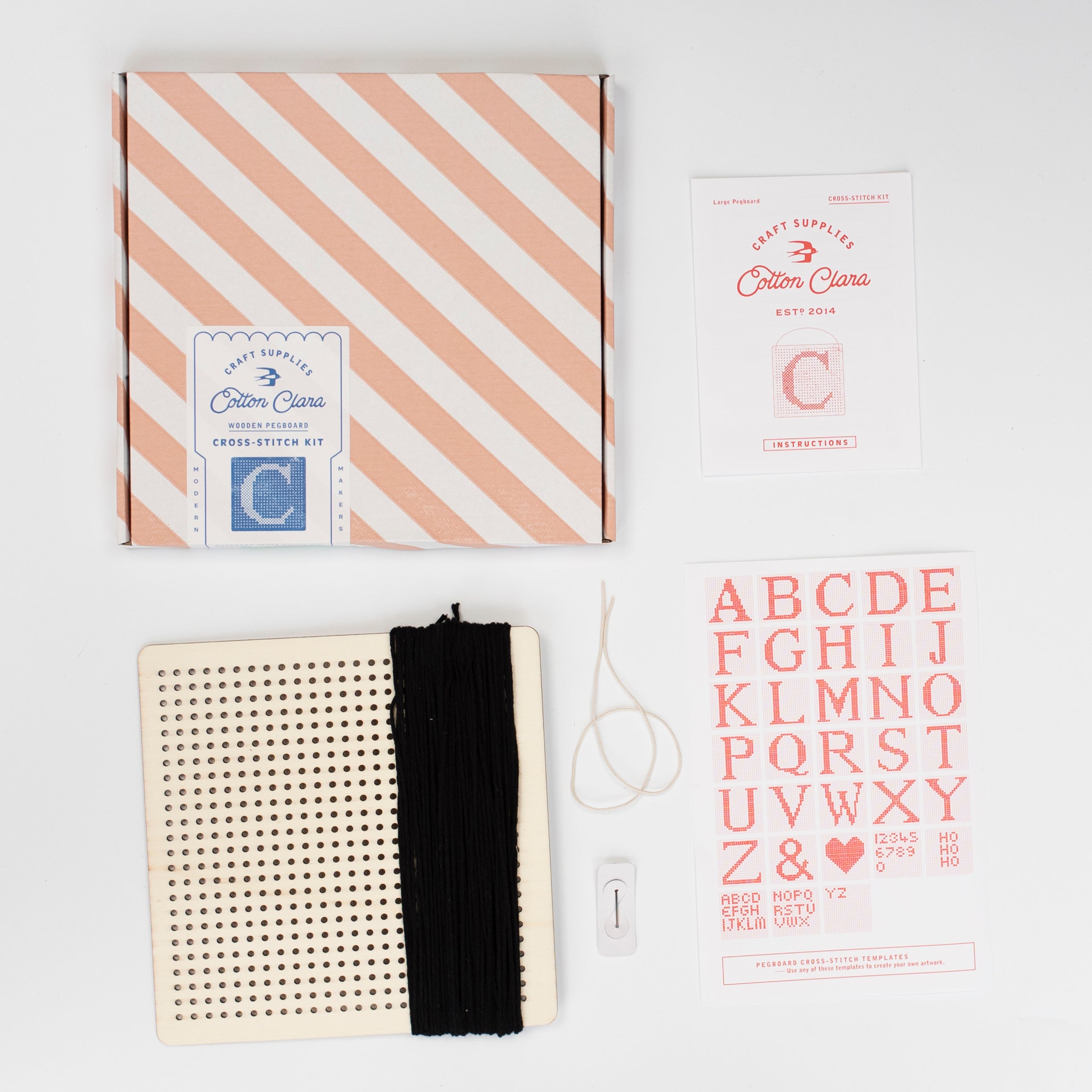 CROSS STITCH PEGBOARD WALL ART BOARD DIY CRAFT KIT