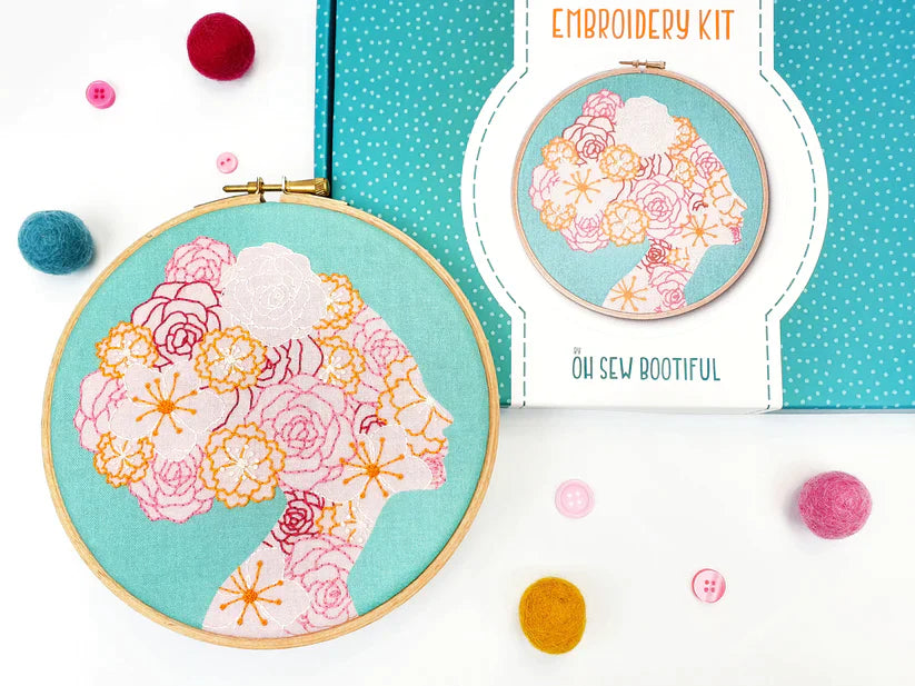 SHE BLOOMS EMBROIDERY KIT