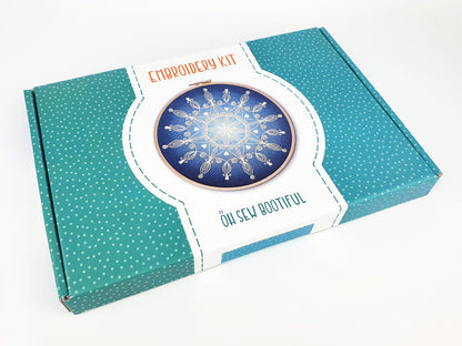 SNOWFLAKE MANDALA EMBROIDERY KIT
