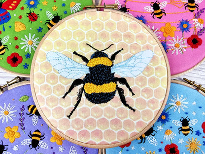 BUMBLE BEE EMBROIDERY KIT