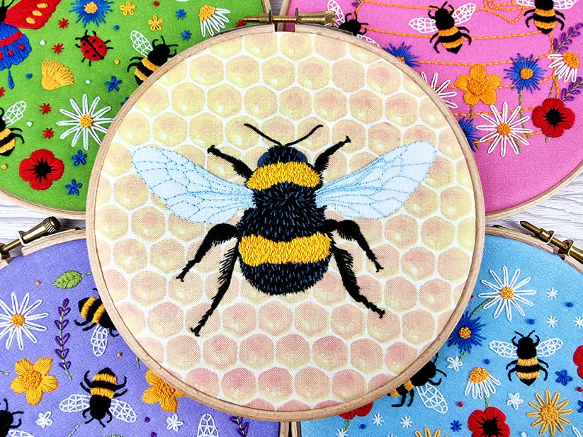 BUMBLE BEE EMBROIDERY KIT