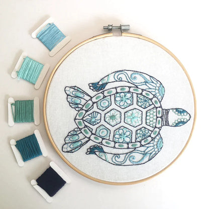 SEA TURTLE EMBROIDERY KIT