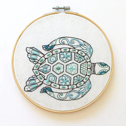 SEA TURTLE EMBROIDERY KIT